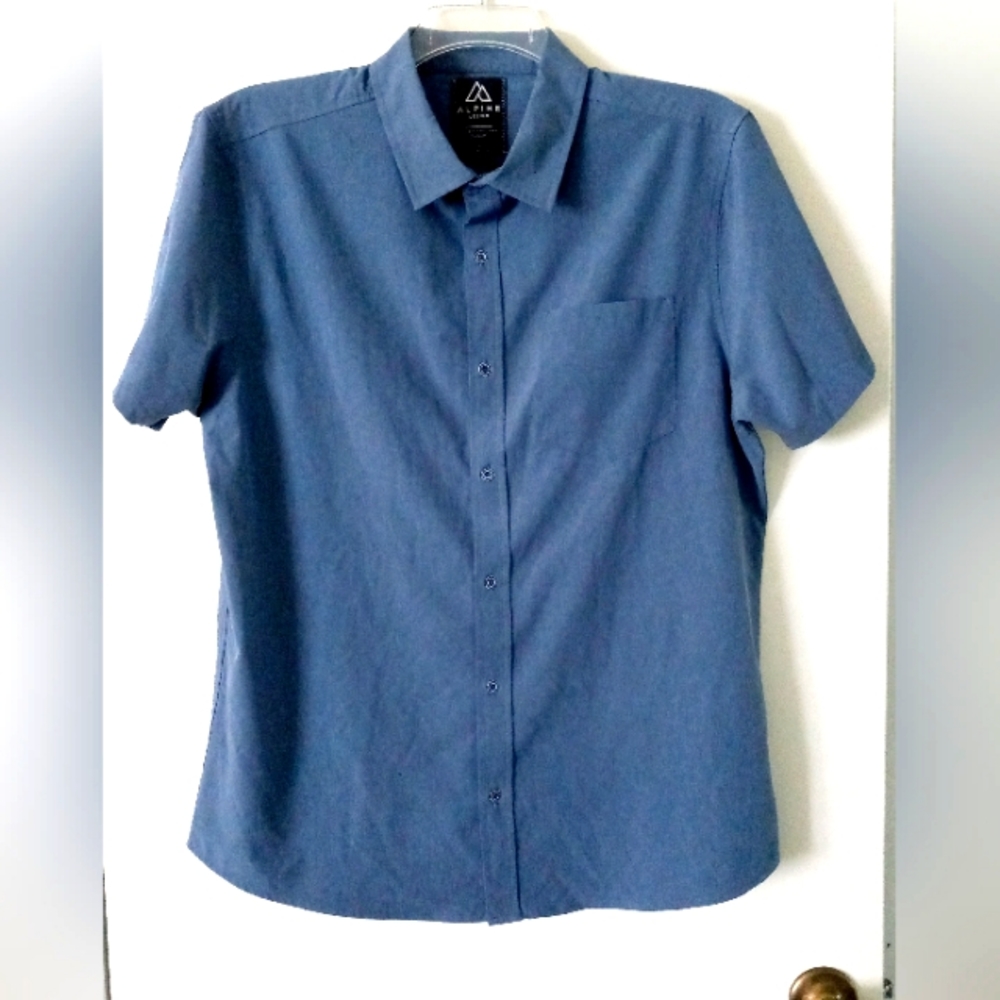 Alpine Design men's hiking breathable lightweight men's button down shir…